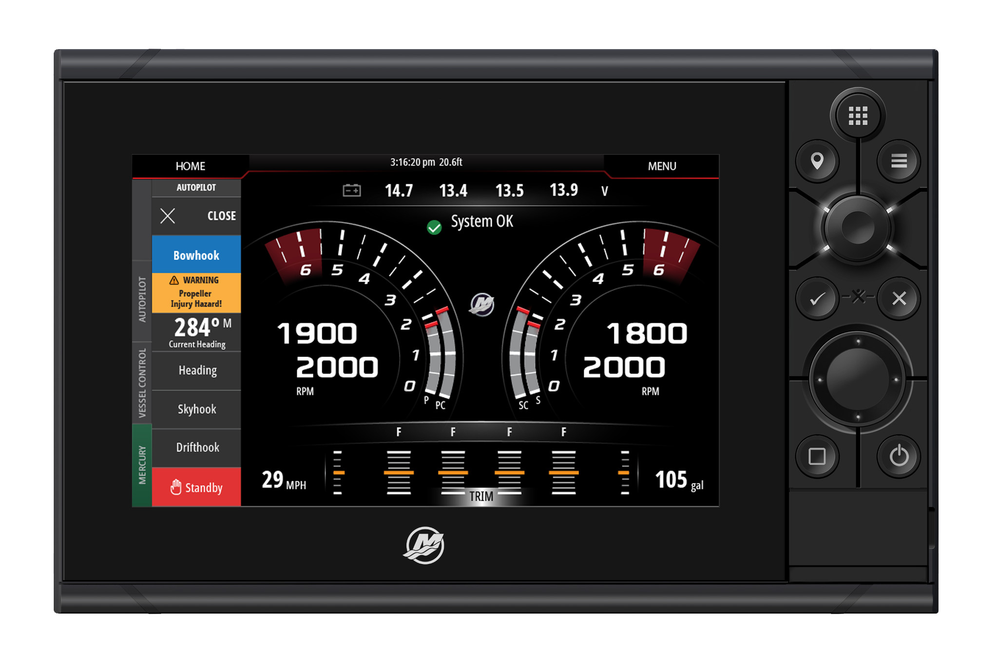 VesselView® Marine Monitor | Mercury Marine